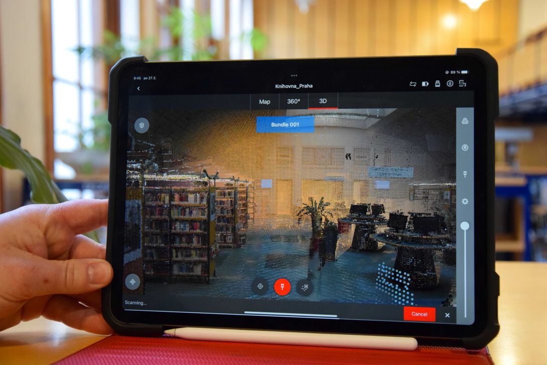 Skenování Ústřední knihovny